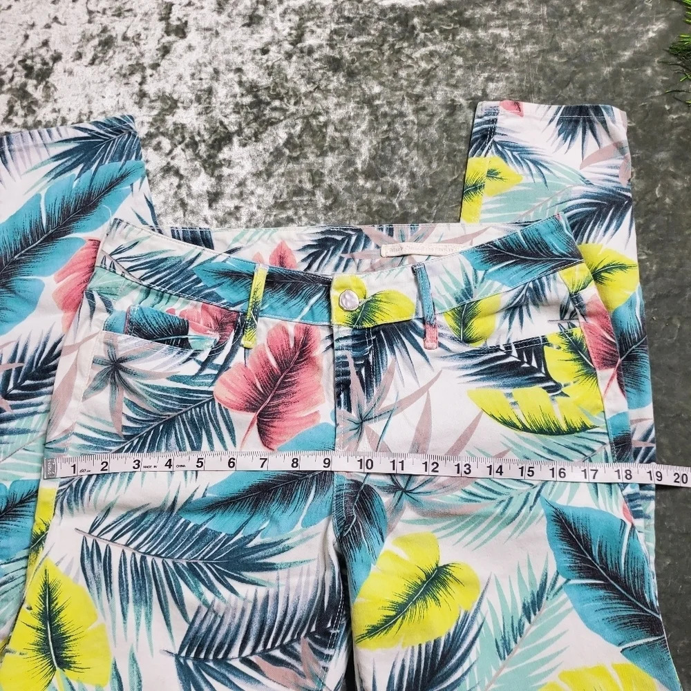 Black Orchid Leaf Print Jeans - Picture 2 of 5